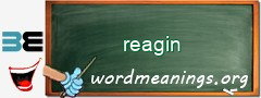 WordMeaning blackboard for reagin